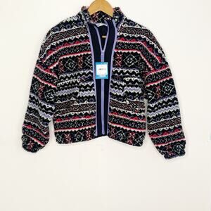 DSG Girls Fleece Zip Up Jacket Size Large (14)